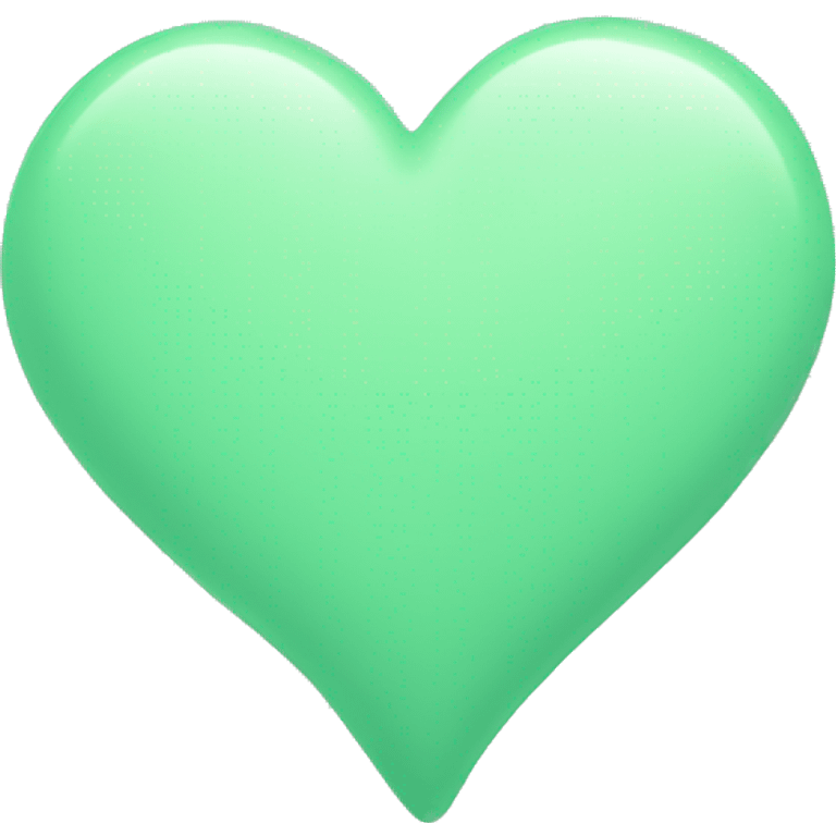 Pastel green heart emoji