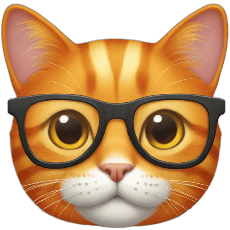 orange-cat-with-glasses emoji