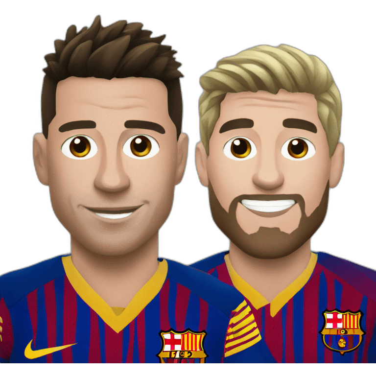 ronaldo with messi emoji