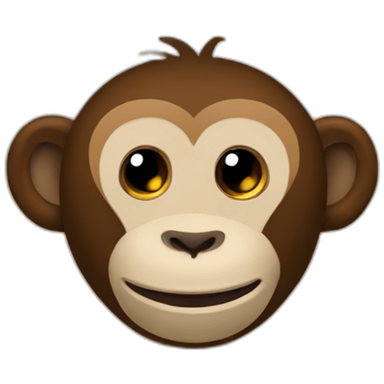 Letter M with monkey- -friendly emoji