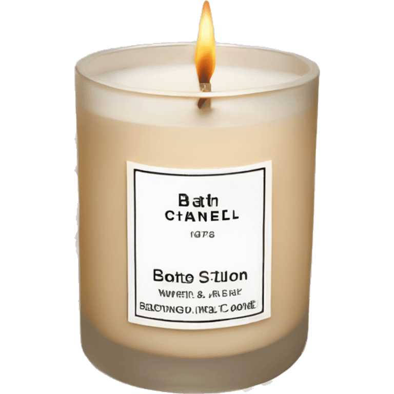 bath and body works beige Chanel candle emoji