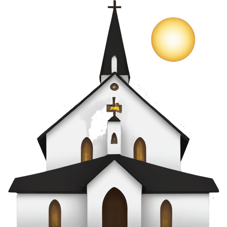 Black church emoji