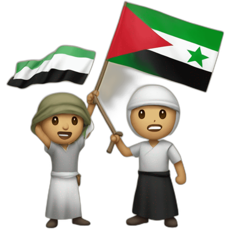 Palestine vs israel emoji