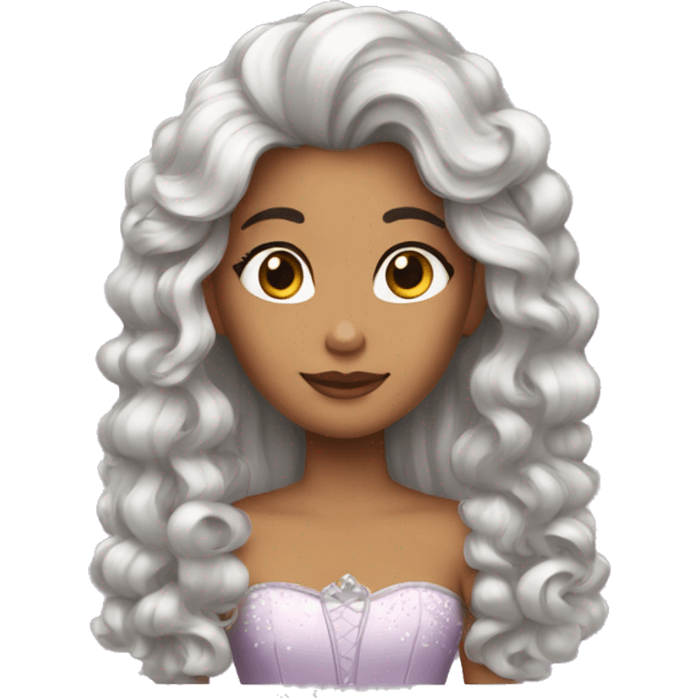 Princesa de pelo rizo  emoji