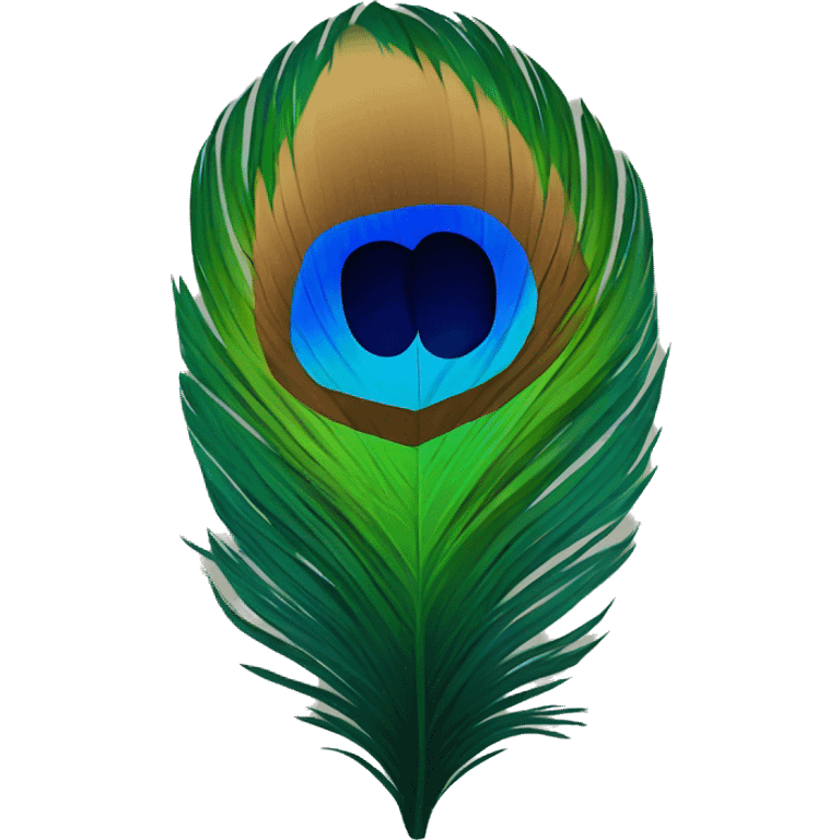 Peacock feather emoji