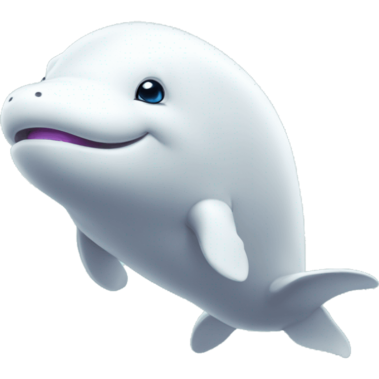 Beluga in blockchain world emoji