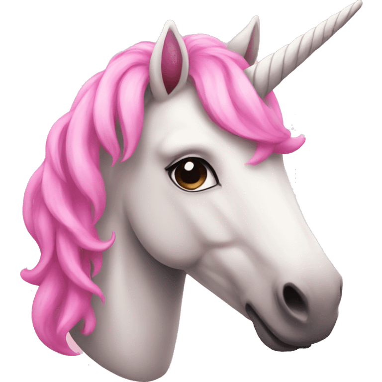 Pink unicorn emoji  emoji