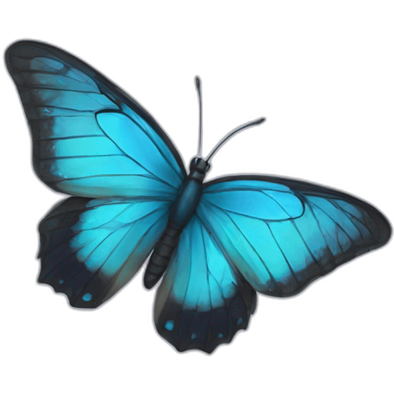 Mariposa azul emoji