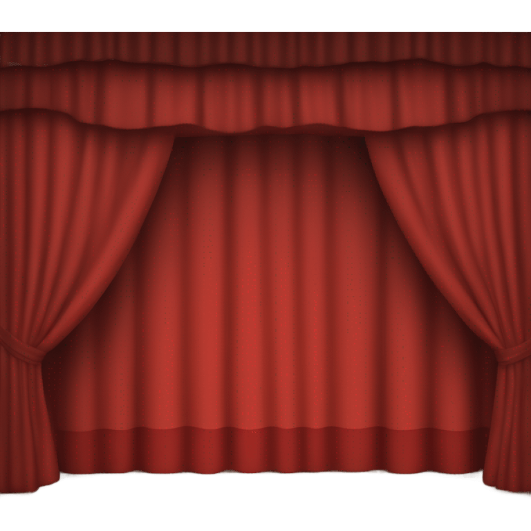 Stage with red curtains emoji