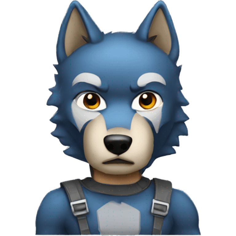 Wolf superhero emoji