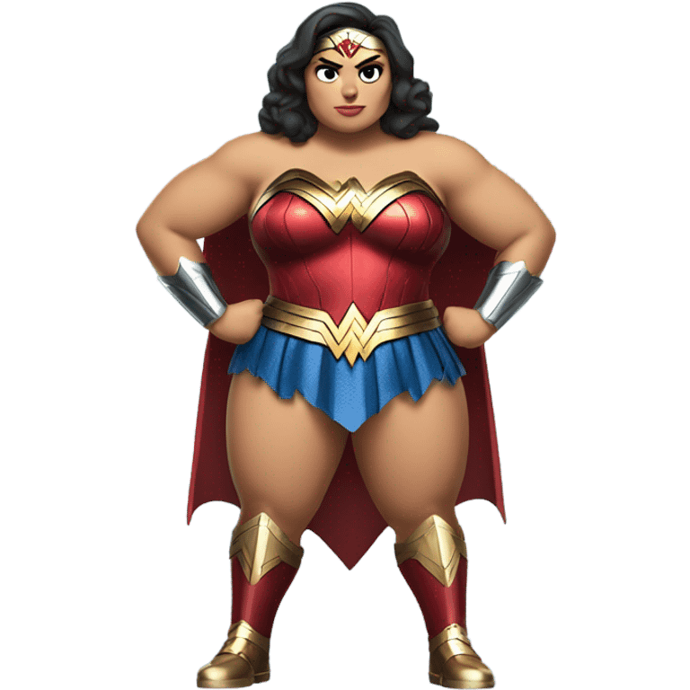 Fat Wonder Woman emoji