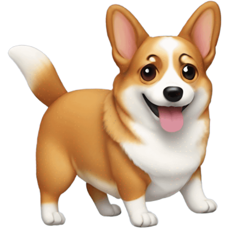 Upside down corgi emoji