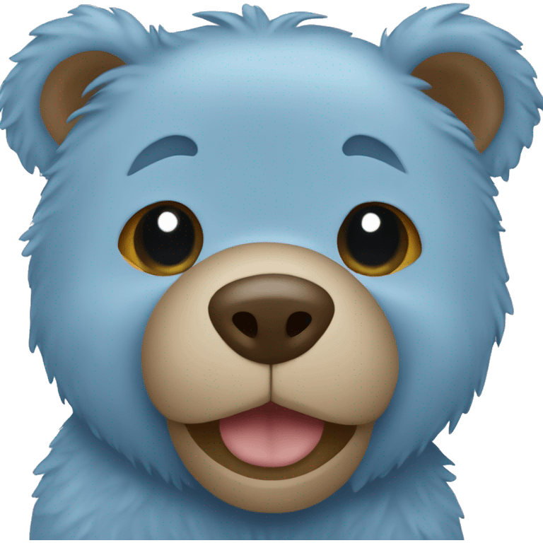 Blue teddy bear emoji