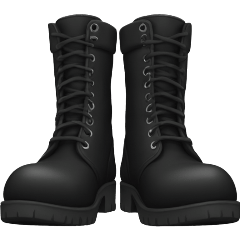 Black boots emoji