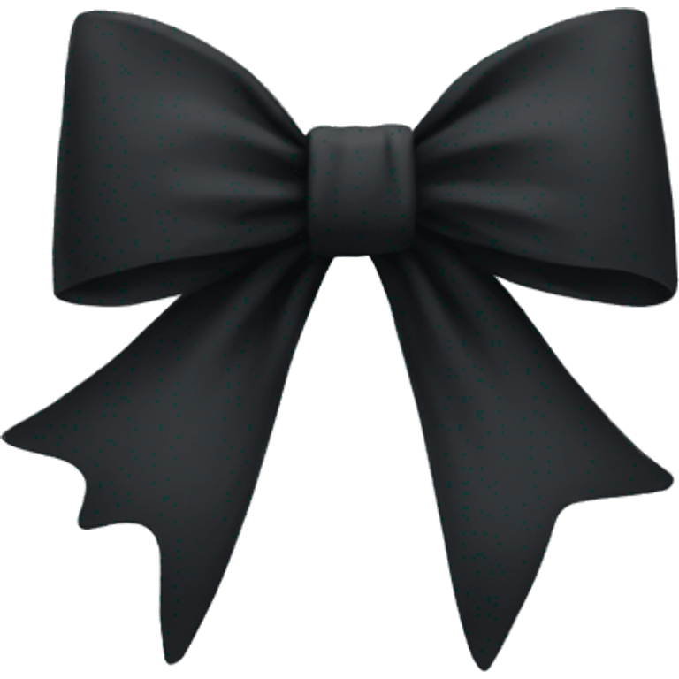 Black bow emoji