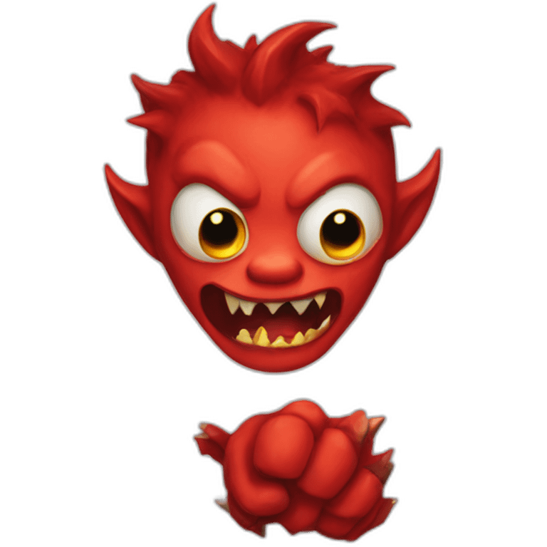 diable rouge monster emoji