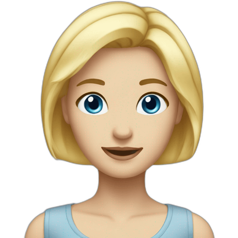 blond-short-hair-blue-eyes  emoji