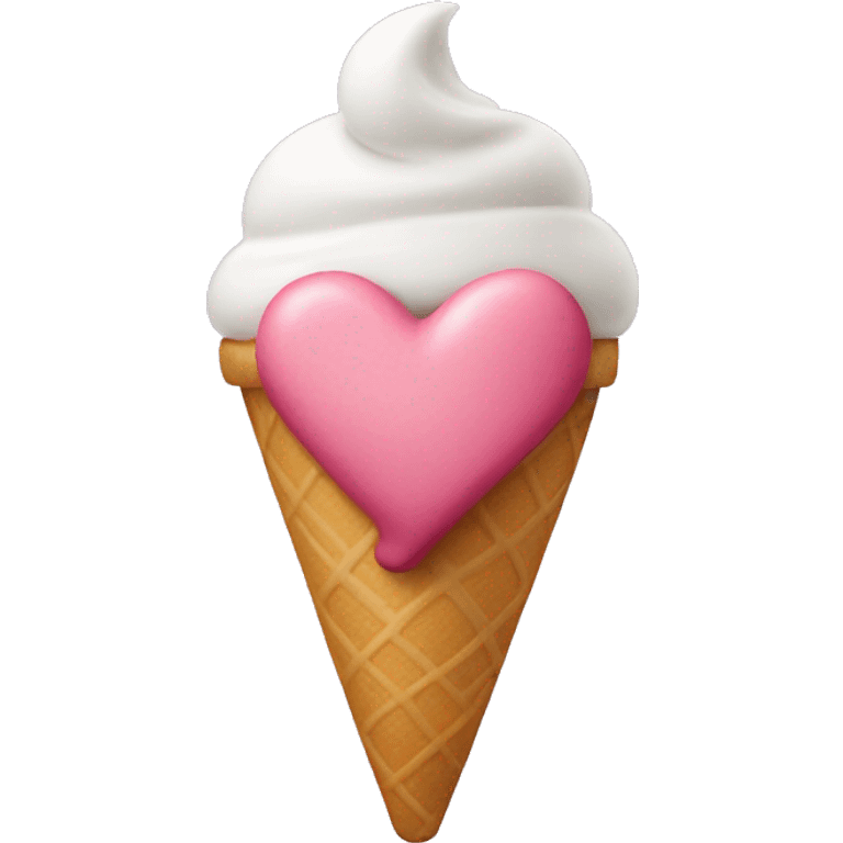 heart with ice cream emoji