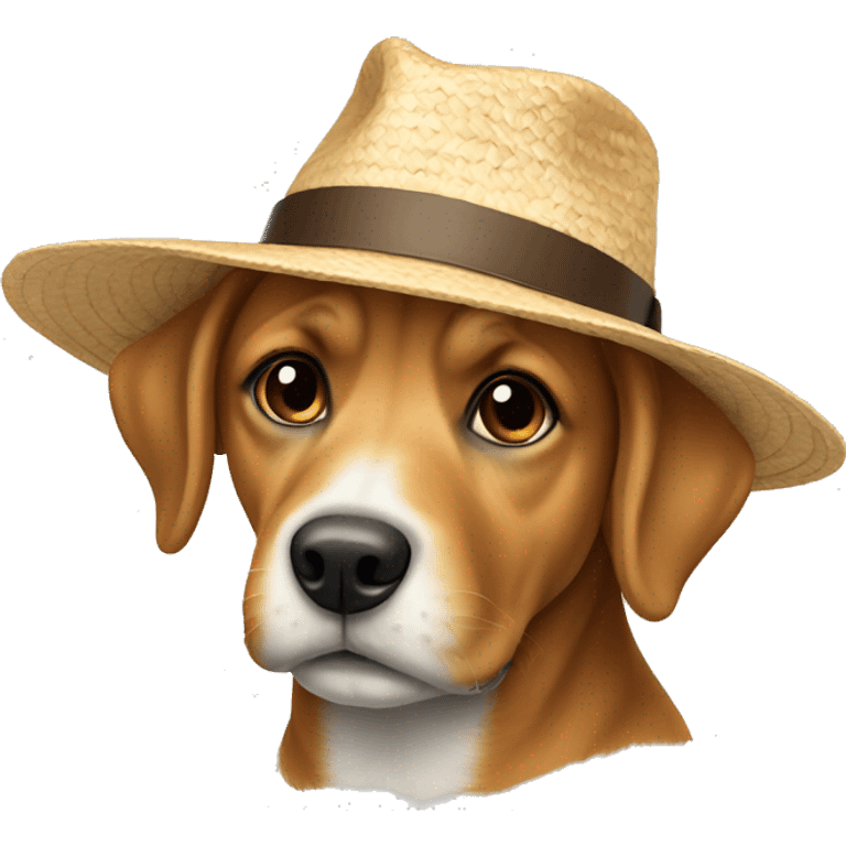 Chien avec chapeau  emoji