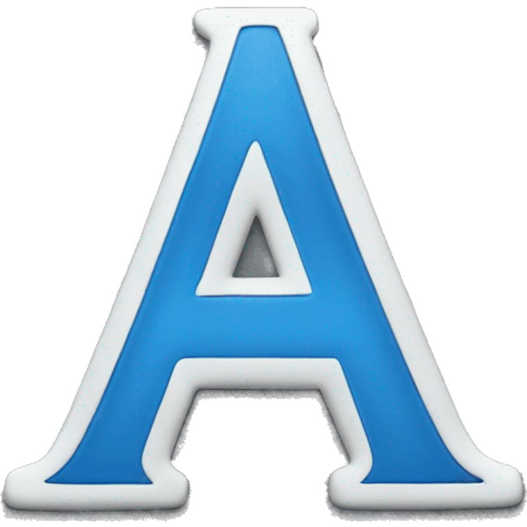 Blue letter A emoji