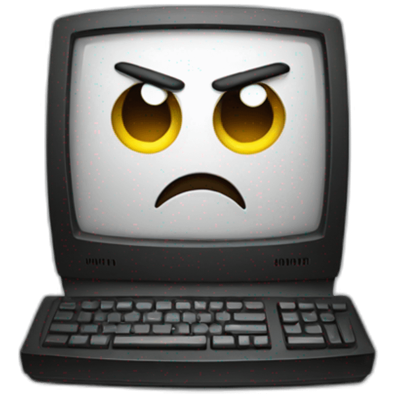 computer angry emoji