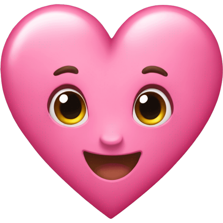 Pink heart with pink bow emoji