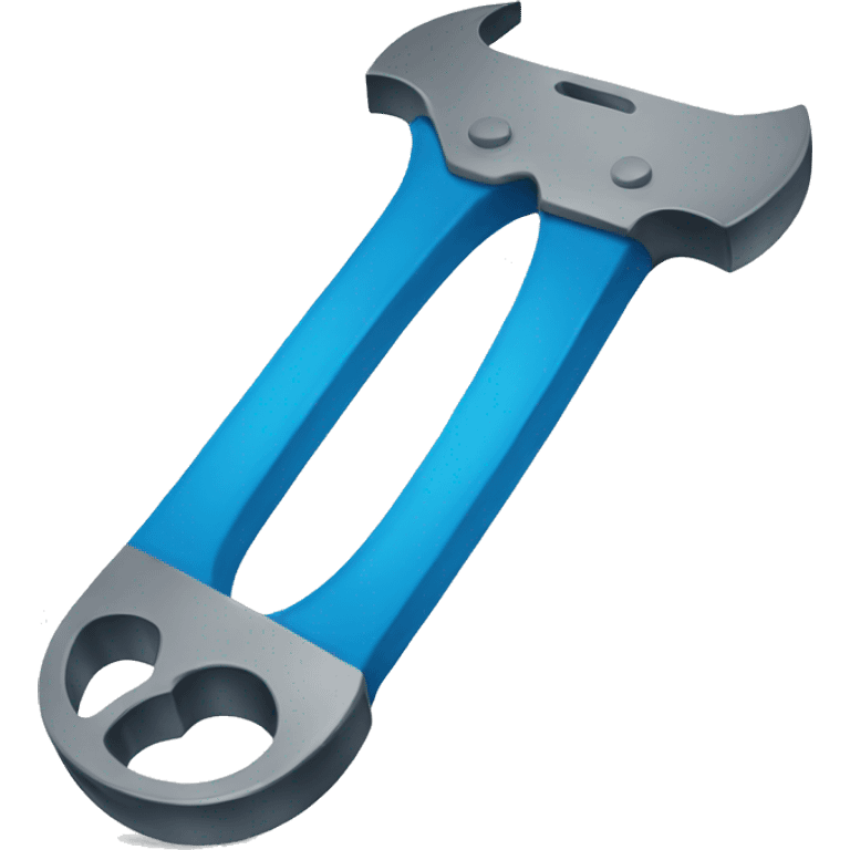 Blue wrench emoji