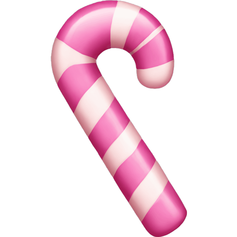 Pink candy cane  emoji