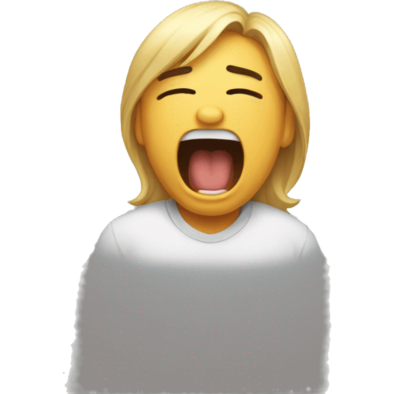 Tired yawning emoji emoji