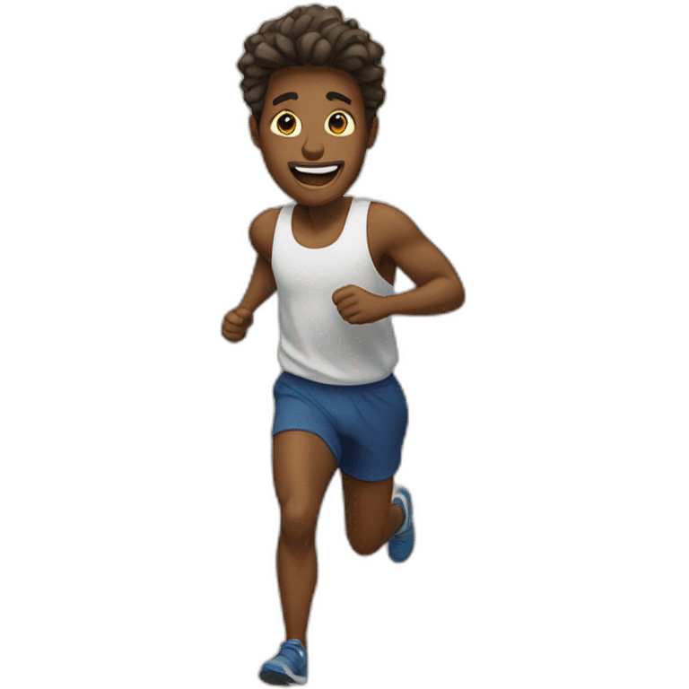 running on the mountains emoji