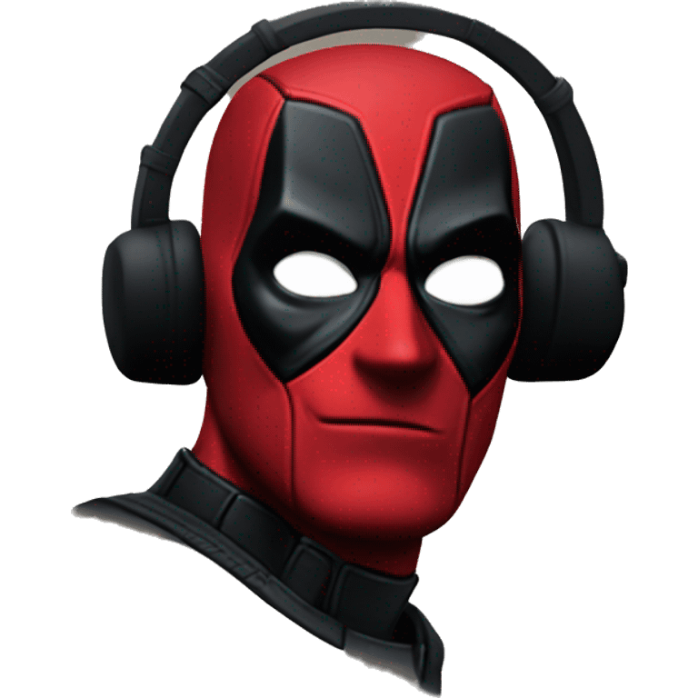 do deadpool with the black uniform emoji