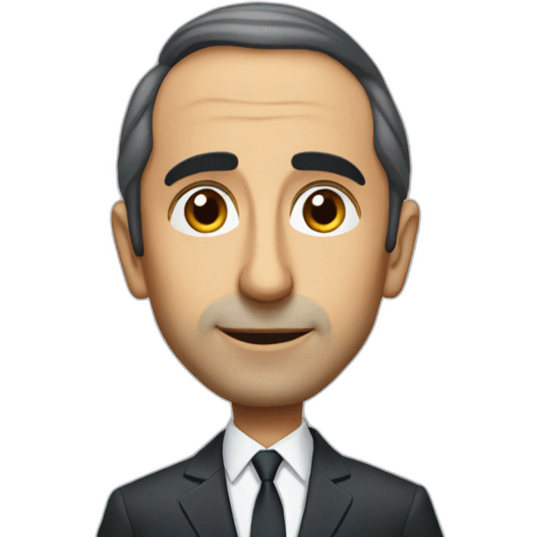 Eric Zemmour wearing suit emoji