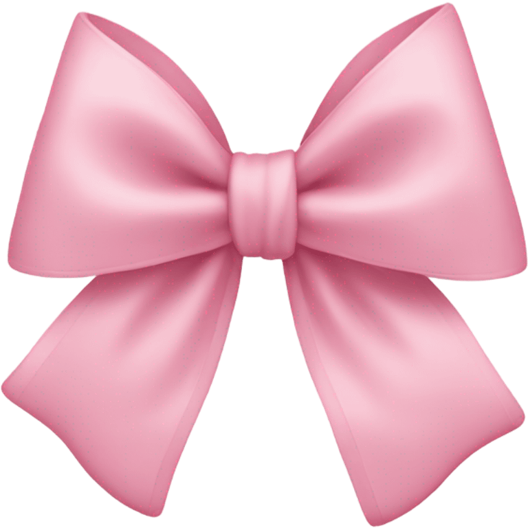 light pink bow on light pink bow emoji