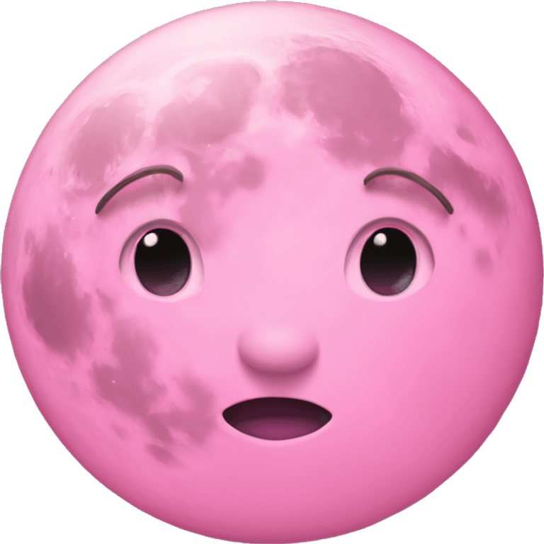 pink moon emoji