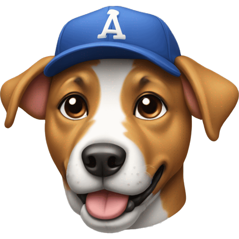 Dog with baseball cap  emoji