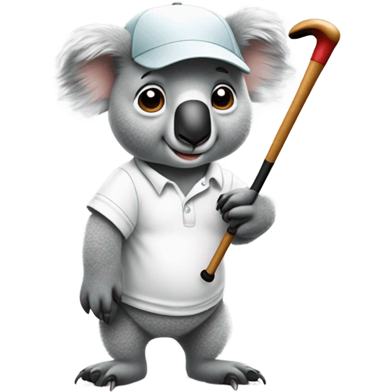 Koala golfing  emoji