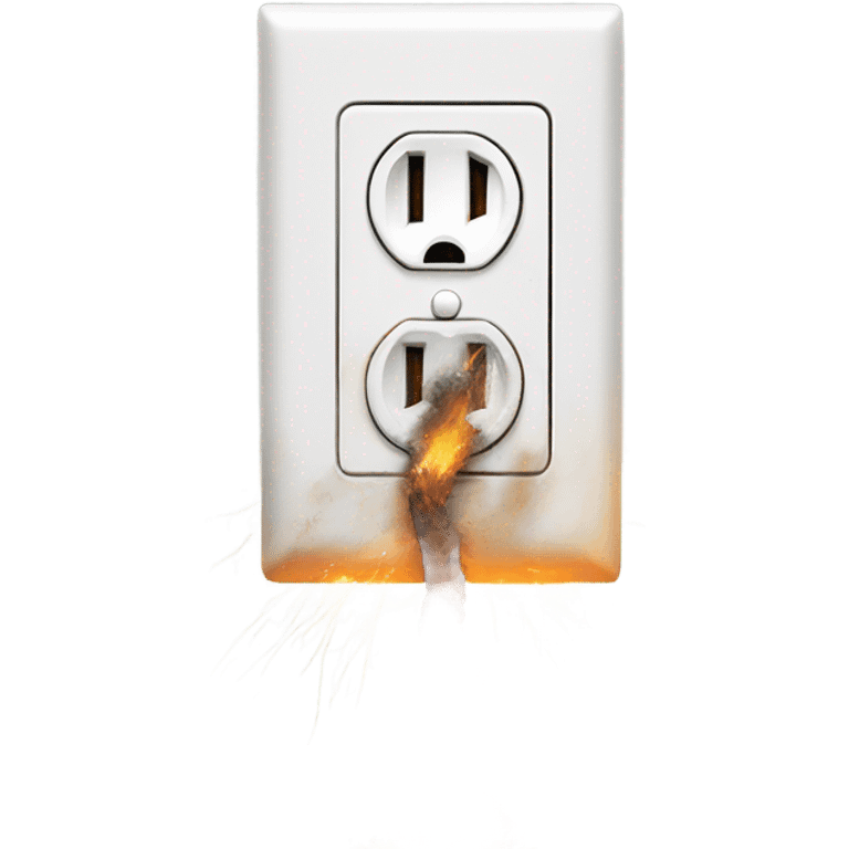 electrical outlet exploding  emoji