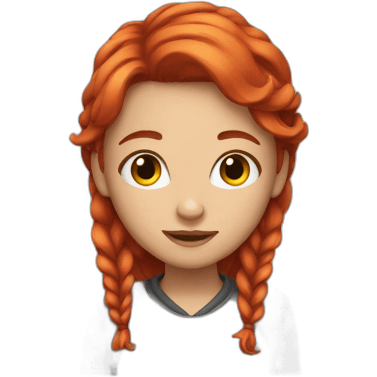 girl whit red hair emoji