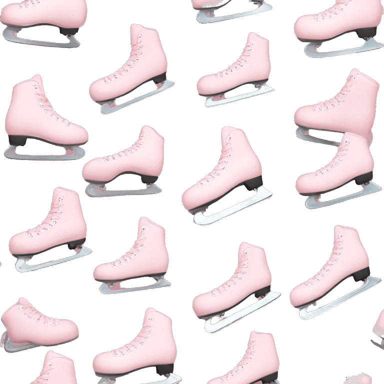 pastel pink ice skates emoji