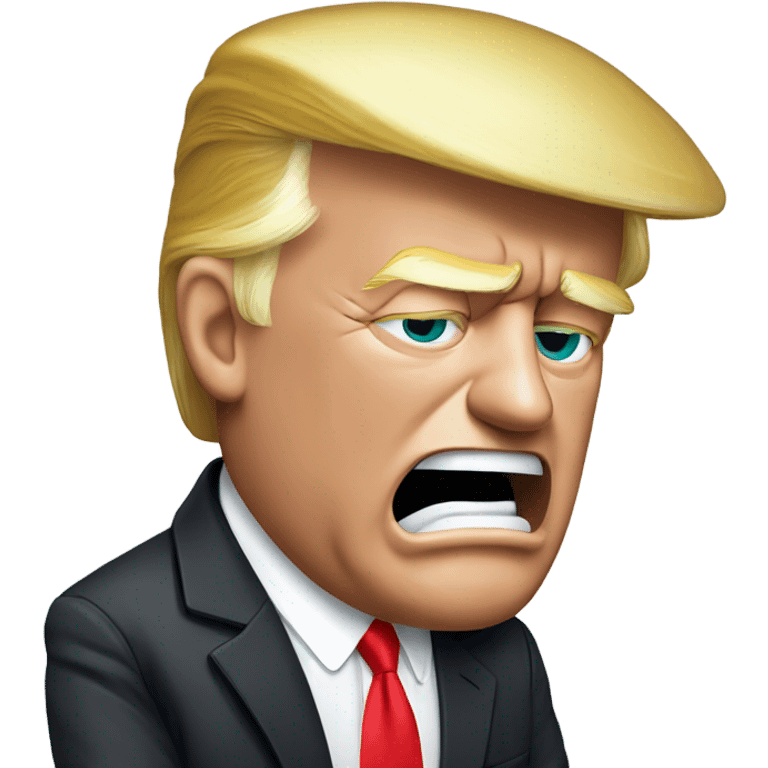 Donald Trump crying ￼ emoji