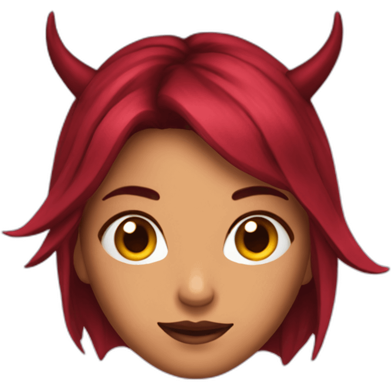 Nina chuba with Devil ears emoji