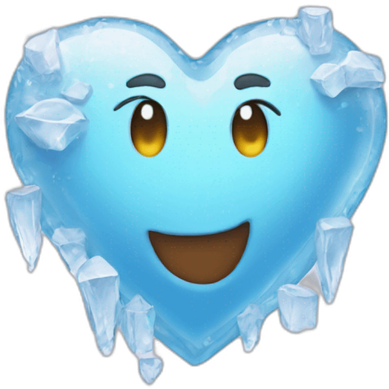 Iced heart emoji