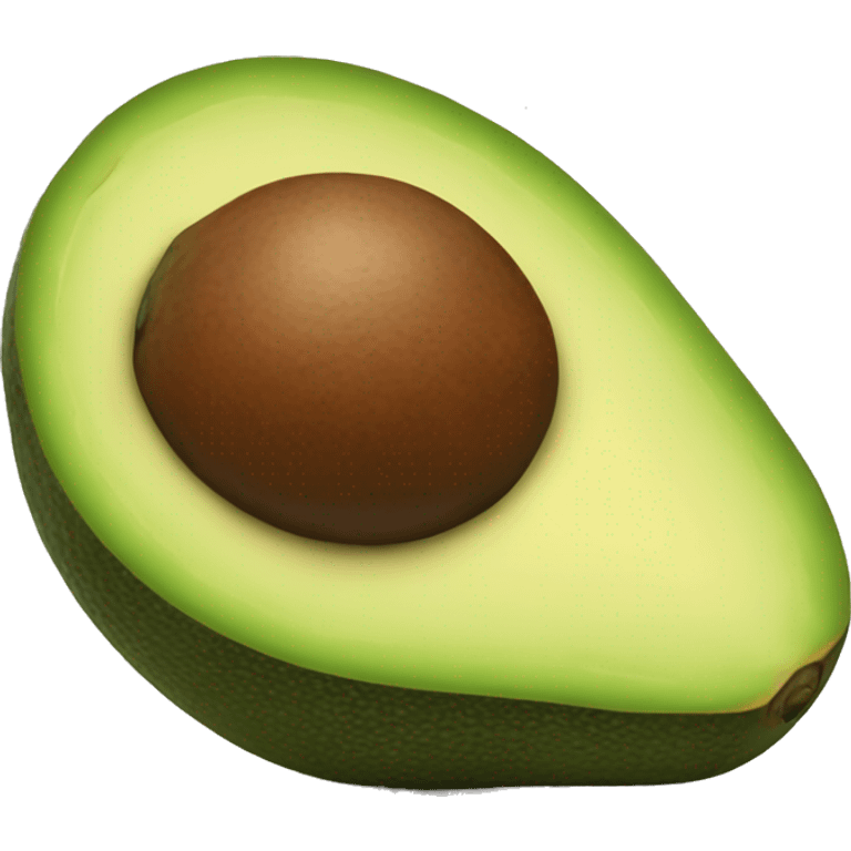 one real avocado emoji