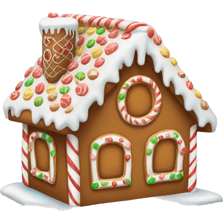 Gingerbread house emoji