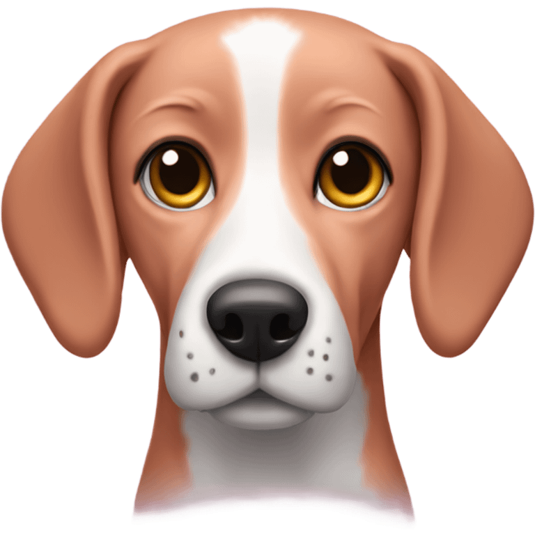 Pink beagle emoji