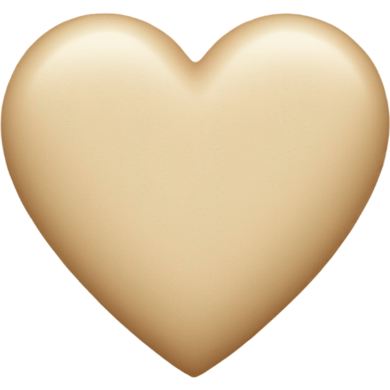 Beige heart  emoji