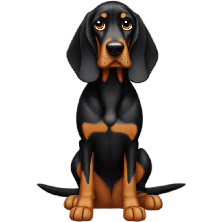 black and tan coonhound emoji