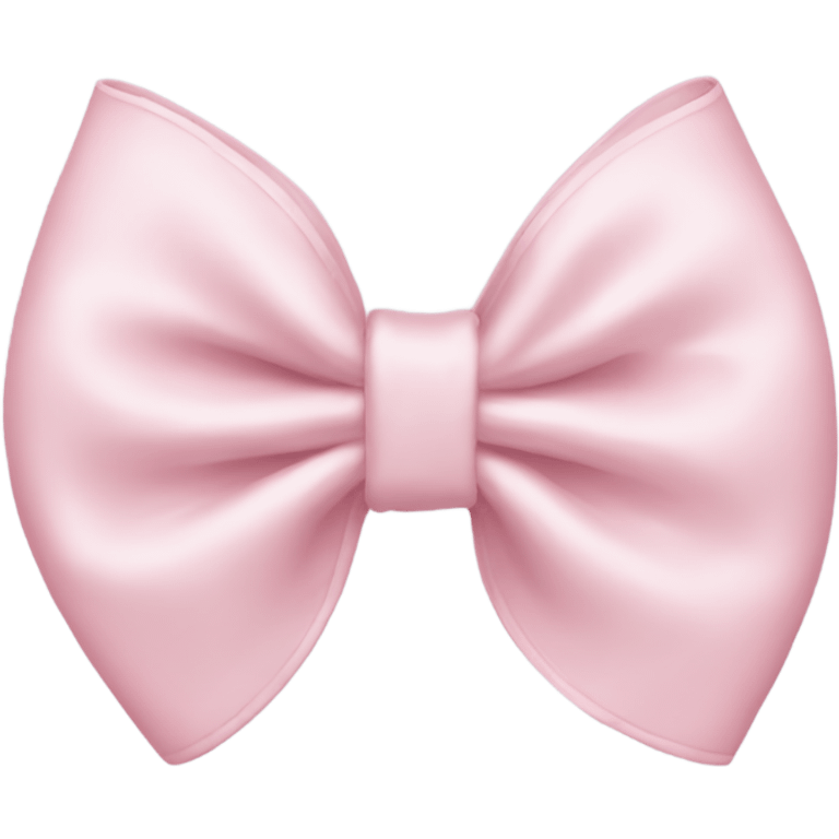 Cute light pink preppy bow emoji