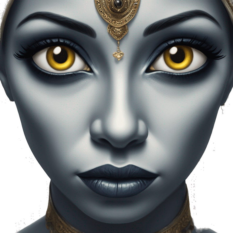 Mysterious alien in Aladdin style, oil paint, black eyes, intricate lips, masterpiece portrait, beautiful, desirable, logical, Arabic emoji