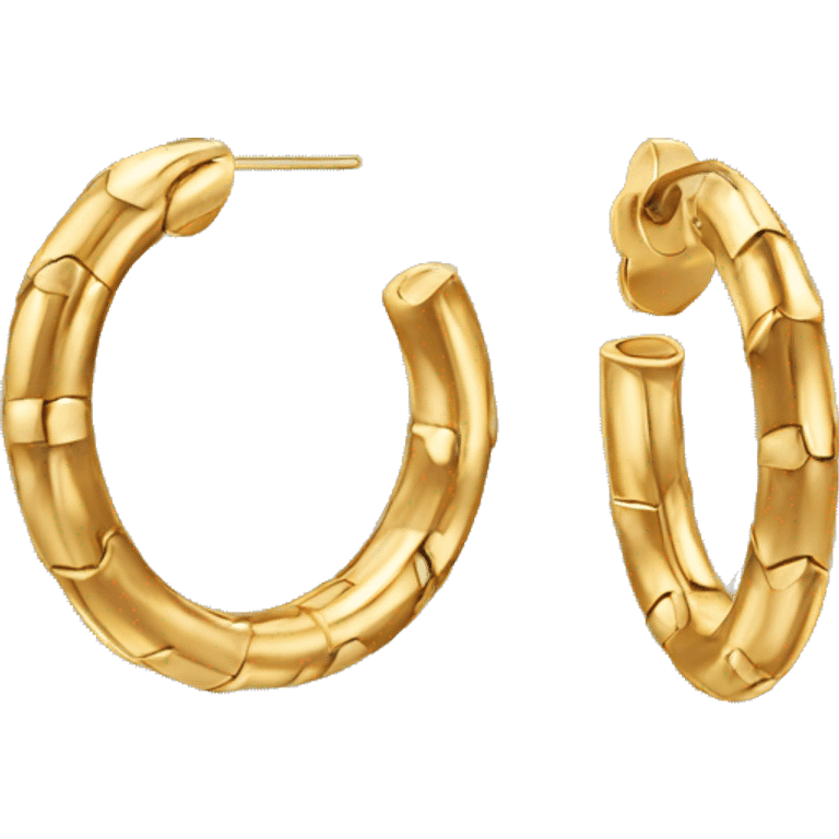 gold hoop earrings emoji